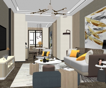 Modern A Living Room-ID:803834925