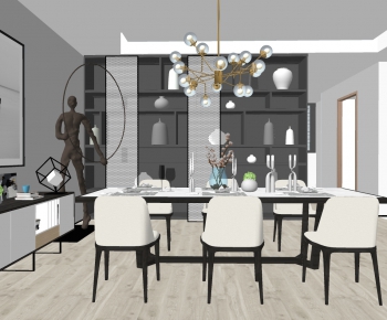 Modern Dining Table And Chairs-ID:323811058