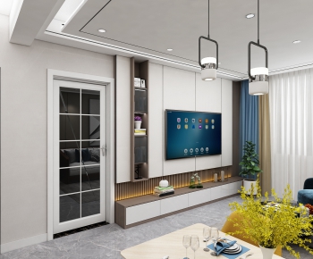 Modern A Living Room-ID:431659946