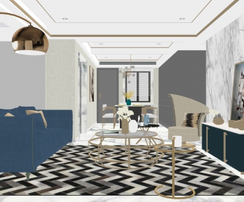 Modern A Living Room-ID:456295017