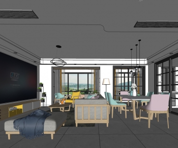 Modern A Living Room-ID:111680033