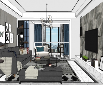 Modern A Living Room-ID:500186927