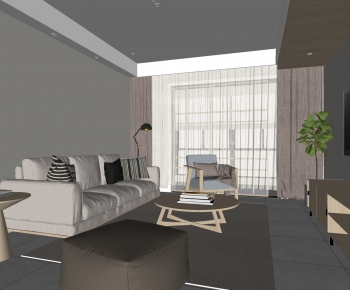 Modern A Living Room-ID:703882938