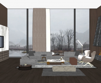 Modern A Living Room-ID:945525885