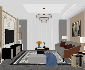 Modern A Living Room-ID:391941195