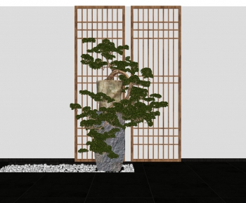 New Chinese Style Potted Green Plant-ID:272321941