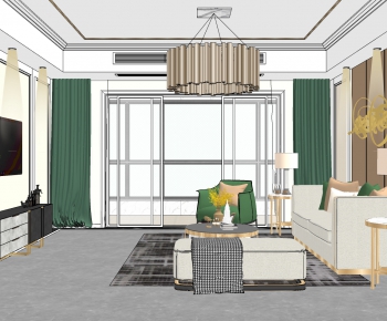 Modern A Living Room-ID:951075087