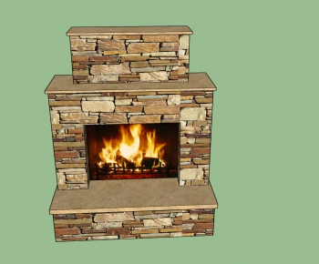 Modern Fireplace-ID:884054905