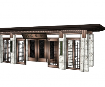 New Chinese Style Facade Element-ID:770078906