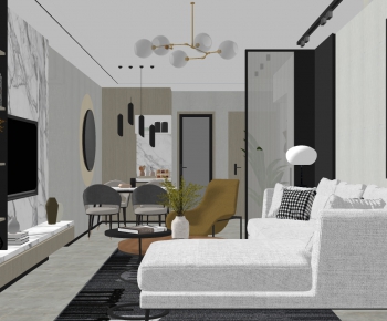 Modern A Living Room-ID:725219964