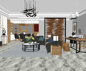 Modern A Living Room-ID:420869115