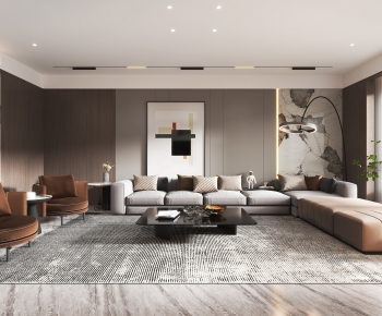 Modern A Living Room-ID:978564985