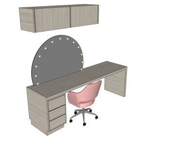 Modern Computer Desk And Chair-ID:122936014