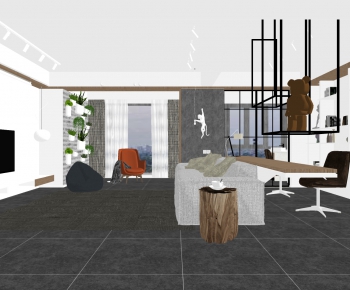 Modern A Living Room-ID:607201108