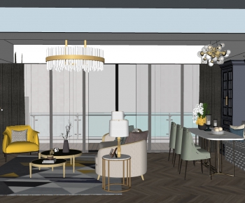 Modern A Living Room-ID:642631149