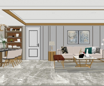 Modern A Living Room-ID:963627105