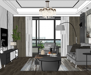 Modern A Living Room-ID:901873117