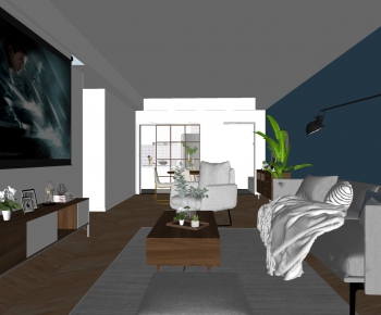 Modern A Living Room-ID:696062093