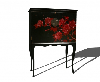 Chinese Style Retro Style Side Cabinet-ID:609441045