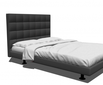 Modern Double Bed-ID:826057917