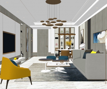 Modern A Living Room-ID:135497097