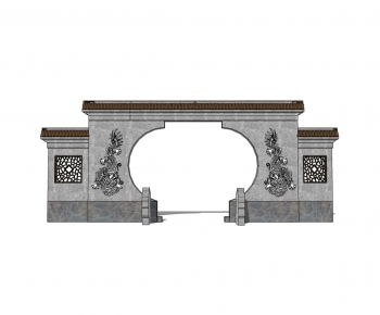 Chinese Style Facade Element-ID:591187007