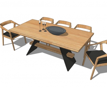 Modern Dining Table And Chairs-ID:677885067