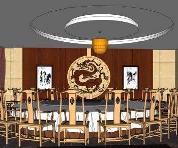 New Chinese Style Banquet Hall-ID:683909898