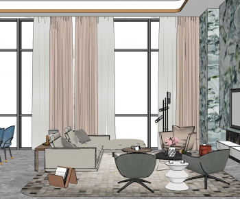 Modern A Living Room-ID:504472029