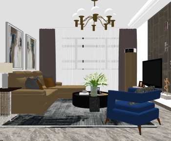 Modern A Living Room-ID:281080967