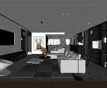 Modern A Living Room-ID:530983924
