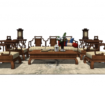Chinese Style Sofa Combination-ID:711792956