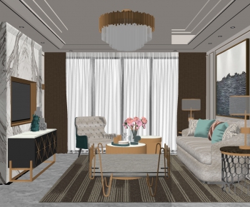 Modern A Living Room-ID:821923977