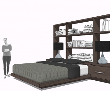 Modern Double Bed-ID:540702105