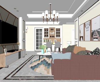 Modern A Living Room-ID:478821048