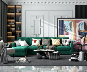 Modern A Living Room-ID:607178935
