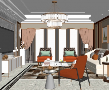 Modern A Living Room-ID:771190881