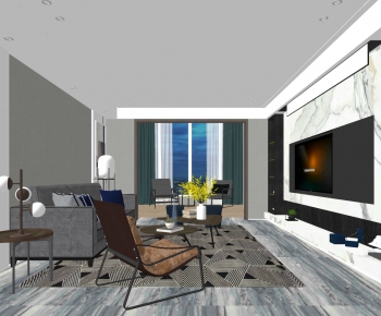 Modern A Living Room-ID:983495007