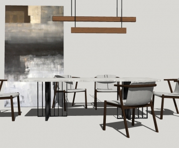 Modern Dining Table And Chairs-ID:352999937