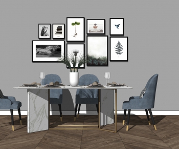 Modern Dining Table And Chairs-ID:981208097