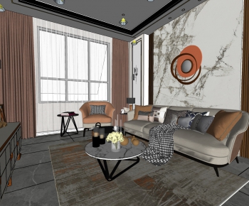 Modern A Living Room-ID:824871061