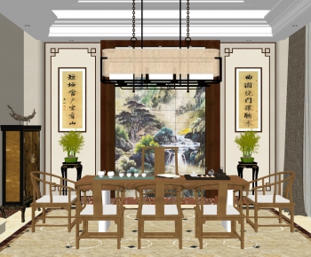 New Chinese Style Tea Tables And Chairs-ID:273900996