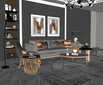 Modern A Living Room-ID:317688941