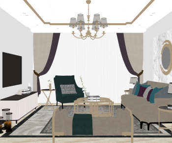 Modern A Living Room-ID:489586118