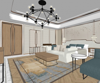 New Chinese Style Bedroom-ID:899524935