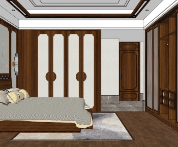 New Chinese Style Bedroom-ID:306308034