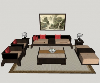 Chinese Style Sofa Combination-ID:880112897