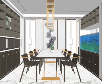 New Chinese Style Dining Room-ID:685045008