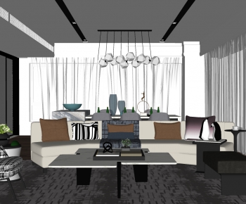 Modern A Living Room-ID:156790029