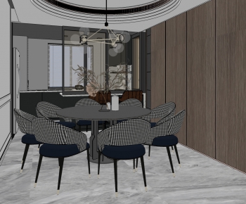 Modern Dining Table And Chairs-ID:877244001